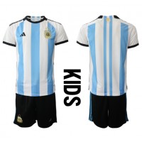 Argentina Replica Home Minikit World Cup 2022 Short Sleeve (+ pants)